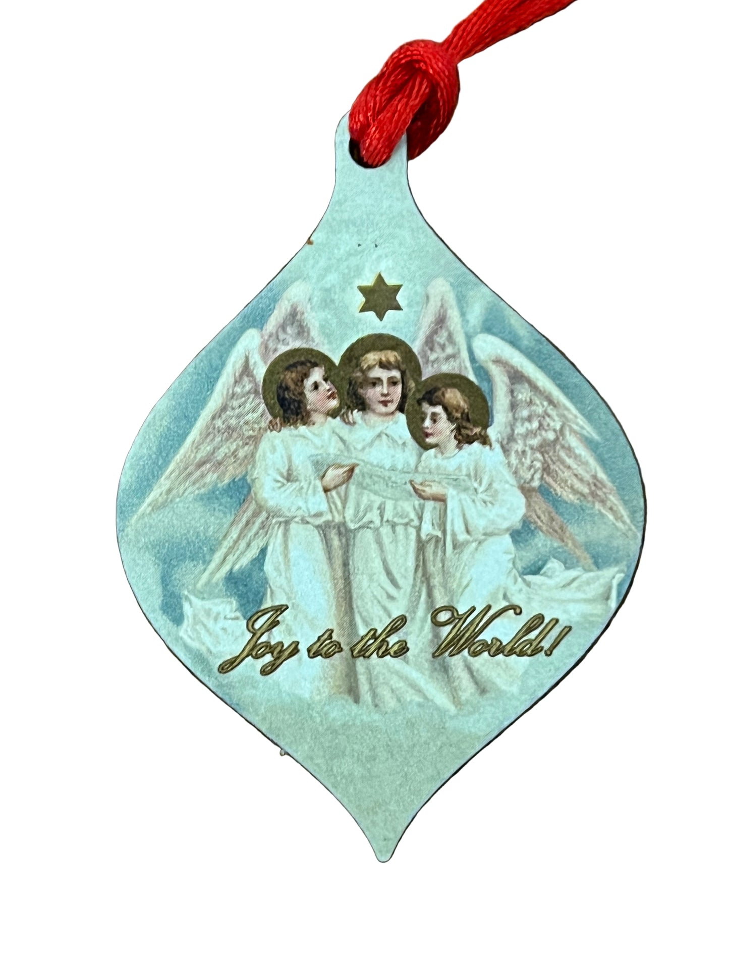 Singing Angels Wood Ornament