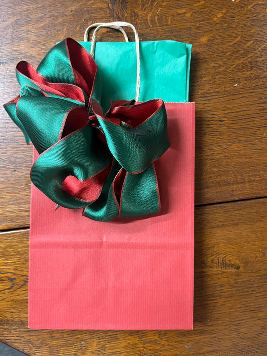 Red Christmas Gift Bag 6 x 8"