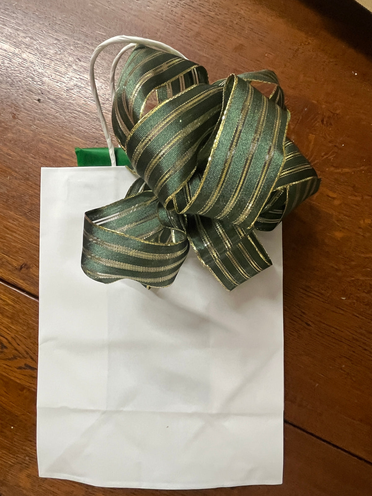 White Christmas Gift Bag 8 x 10"