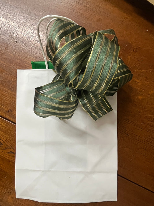 White Christmas Gift Bag 8 x 10"