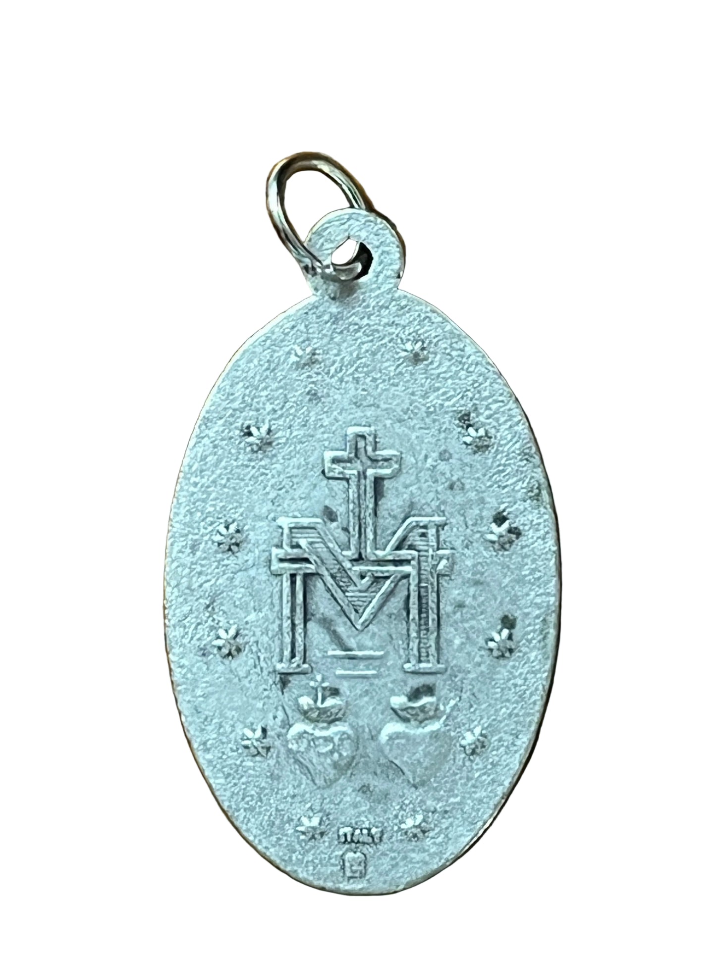 Oxidized Miraculous Medal 1 1/2"