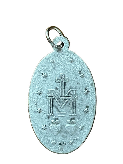 Oxidized Miraculous Medal 1 1/2"