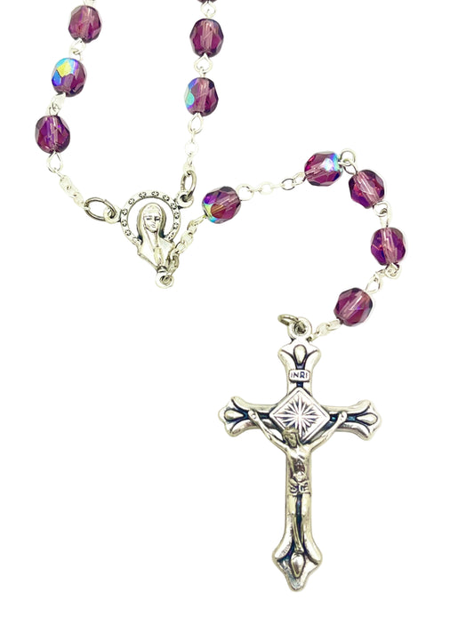 Amethyst Crystal Rosary