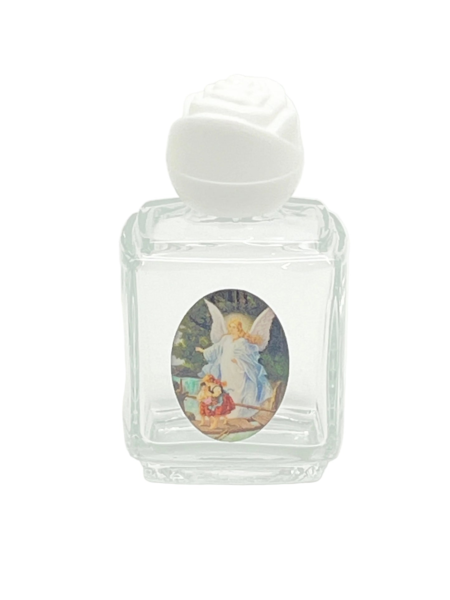 Guardian Angel Holy Water Glass Bottle 2"