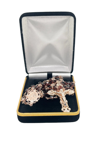 Amethyst and Rose Gold Rosary