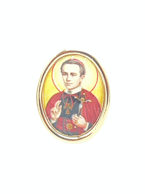 St. John Neumann Photo Lapel Oval Pin 3/4"