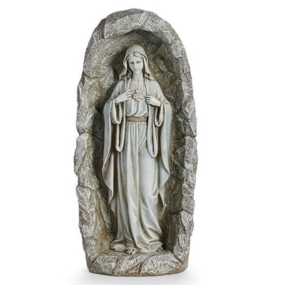 Immaculate Heart of Mary Solar Garden Statue 18 3/4
