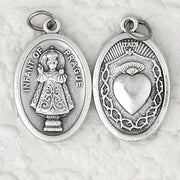 Infant of Prague / Sacred Heart Oxi Medal 1" - Unique Catholic Gifts