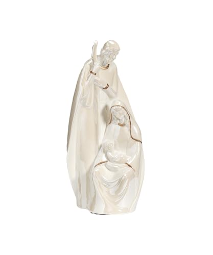 Holy Family Iridescent & Gold Statue 11"
