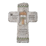 Irish Home Blessing Wall Cross 10 1/4" - Unique Catholic Gifts