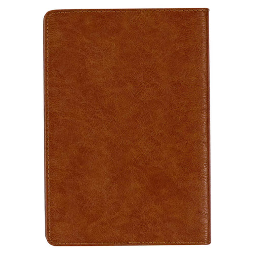 Stand Firm in the Faith Honey-brown and Espresso Faux Leather Classic Journal - 1 Corinthians 16:13 (Copy)