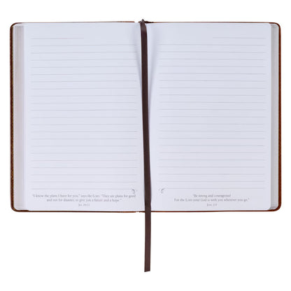 Stand Firm in the Faith Honey-brown and Espresso Faux Leather Classic Journal - 1 Corinthians 16:13 (Copy)