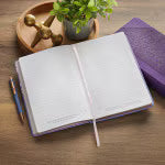 Faithful Promise Lavender Garden Faux Leather Classic Journal - Hebrews 10:23