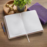 Bless and Keep You Blush Bloom Faux Leather Classic Journal - Numbers 6:24