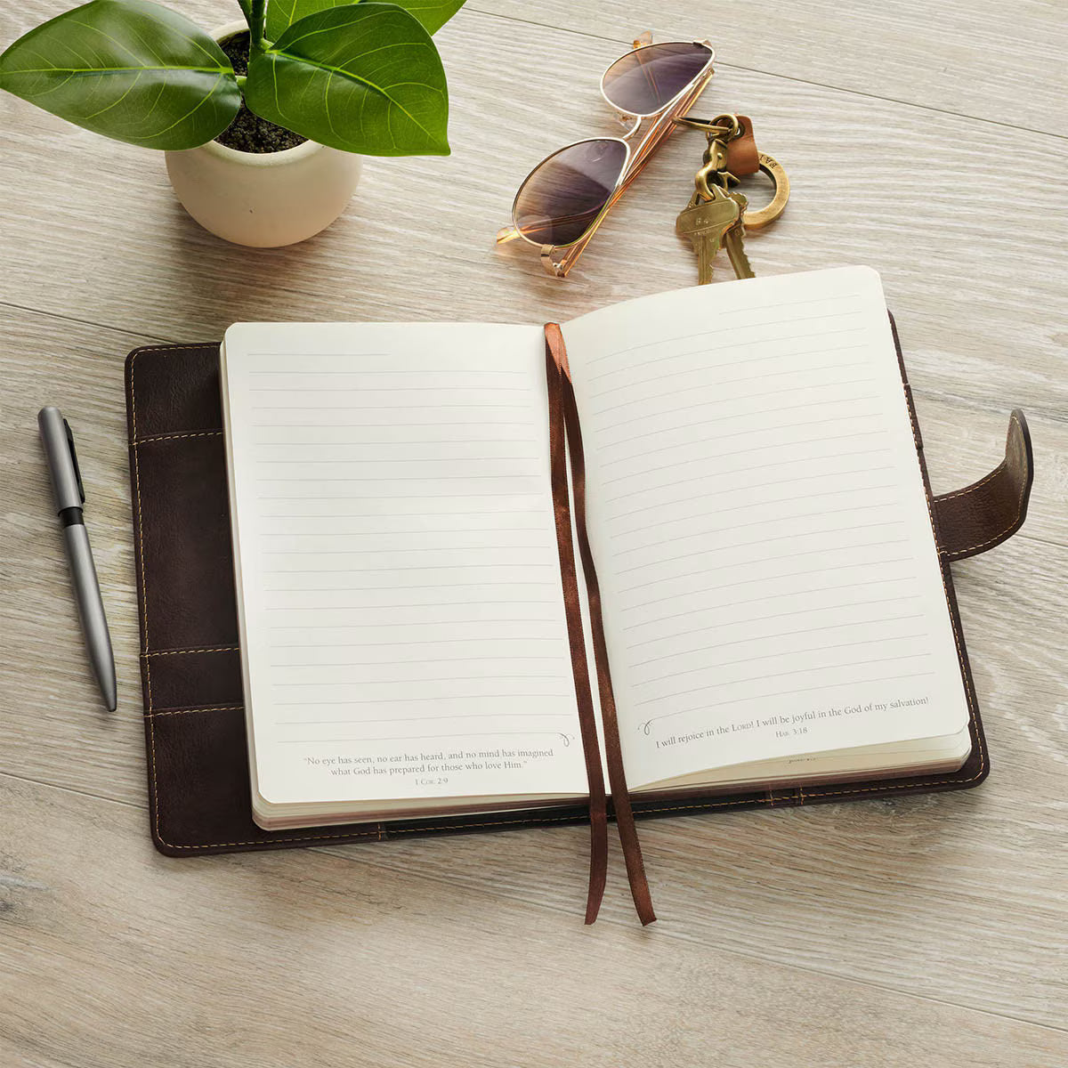 Man of God Espresso Brown Faux Leather Journal Cover with Magnetic Closure