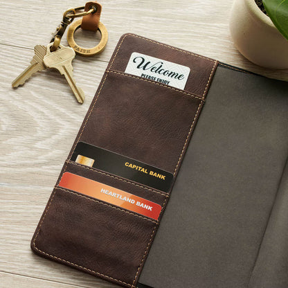 Man of God Espresso Brown Faux Leather Journal Cover with Magnetic Closure