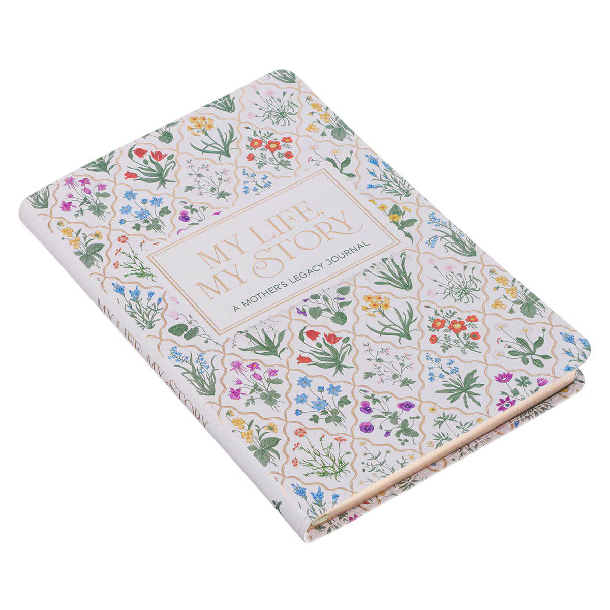 My Life, My Story: A Mother's Legacy Journal White Faux Leather Prompted Journal