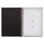 Strong Large Wirebound Journal with two-toned brown flexcover and debossed Joshua 1:9 Scripture on courage and strength