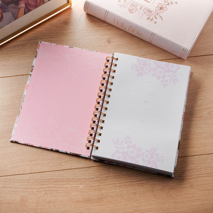 Things Are Possible White Poppy Spiral Journal - Matthew 19:26