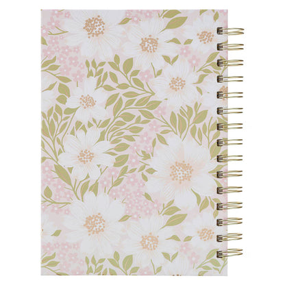 Bless and Keep You Blush Bloom Spiral Journal - Numbers 6:24