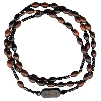 Jujube Wood Oval Twisting Rosary Bracelet 4mm - Unique Catholic Gifts
