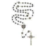Hematite Saint Benedict Rosary