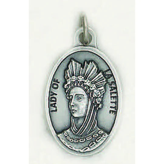 Our Lady of La Salette Pray Oxi Medal 3/4"