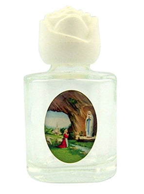 Petite Lourdes Glass Holy Water Bottle - Unique Catholic Gifts