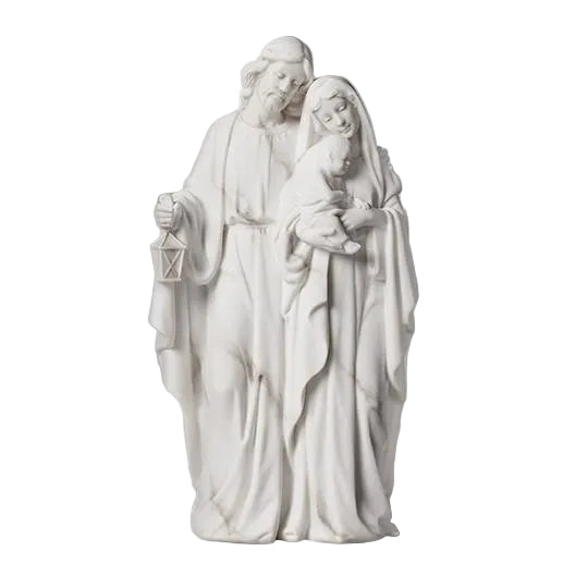Marble White Holy Family Statue 8 1/4"