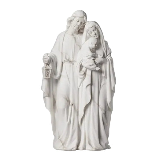 Marble White Holy Family Statue 8 1/4"