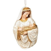 Mary and Jesus Ornament  5 1/2" - Unique Catholic Gifts