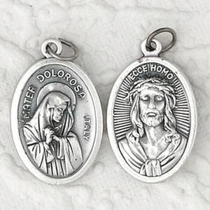 Mater Delorosa (Lady of Sorrows) / Ecce Homo Oxi Medal 1" - Unique Catholic Gifts