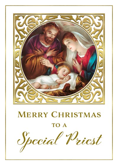 Merry Christmas to a Special Priest Greeting Card