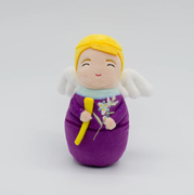 Saint Gabriel the Archangel Mini Plush Doll 5 1/2" - Unique Catholic Gifts