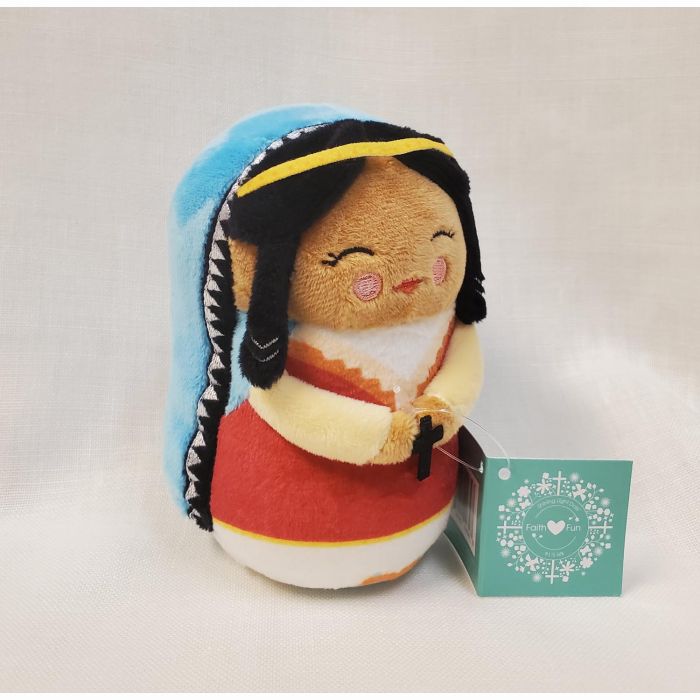Mini Saint Kateri Tekakwitha Plush Doll - Unique Catholic Gifts