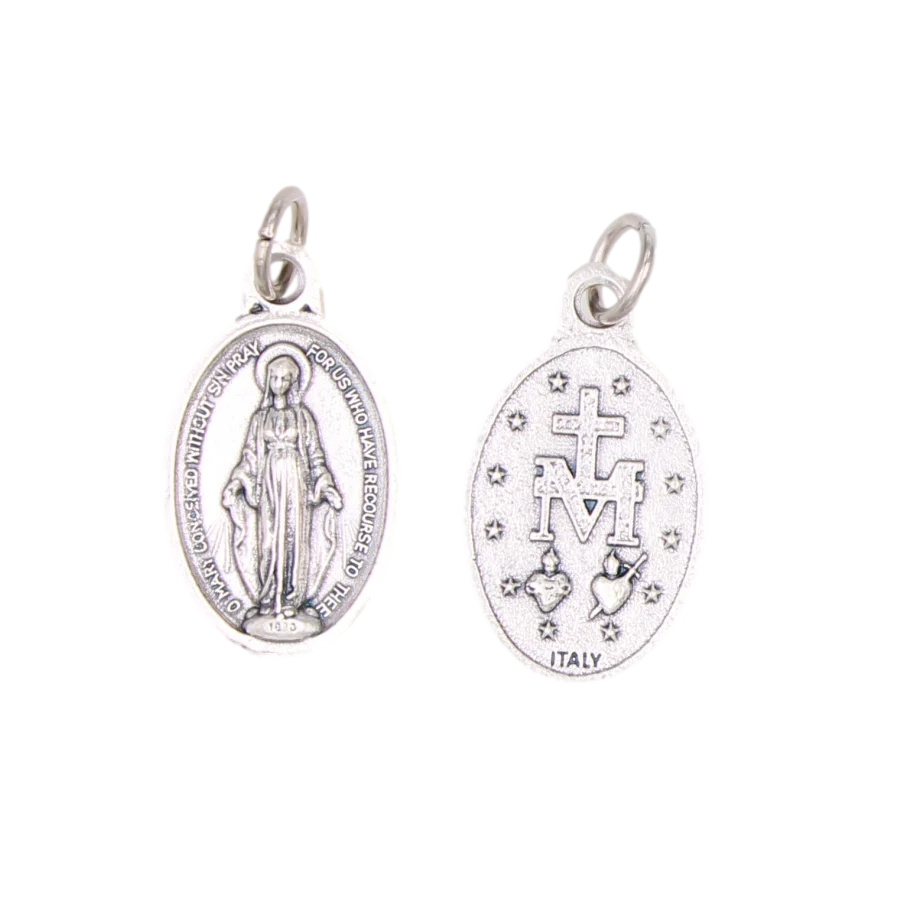 Miraculous Medal Premium Double Sided OXI Medal 3/4" Made in Italy