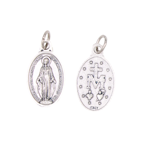 Miraculous Medal Premium Double Sided OXI Medal 3/4" Made in Italy