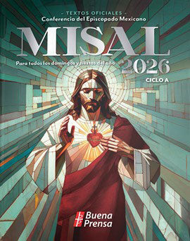 Annual Missal 2026 Cycle A with Sunday and feast day Mass prayers and readings, featuring sacred heart of Jesus artwork.