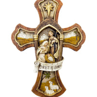 Nativity Cross Wood - Unique Catholic Gifts