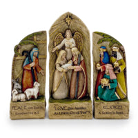 Nativity Triptik Set x2 Pieces - 10 in. - Unique Catholic Gifts