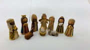 Nativity Woven Set x11 Pieces- 4 in. - Unique Catholic Gifts