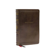NKJV, Personal Size Reference Bible, Sovereign Collection, Leathersoft, Brown, Red Letter, Comfort Print: Holy Bible, New King James Version by Thomas Nelson - Unique Catholic Gifts