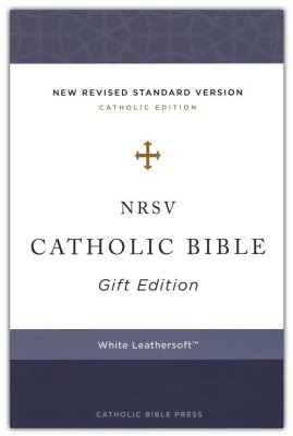 NRSV Catholic Bible, Gift Edition, Comfort Print, Leathersoft, White