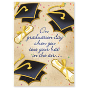 On Graduation Day When You Toss Your Hat Graduation Card