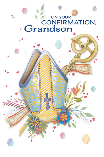 On Your Confirmation Grandson Greeting Card with envelope