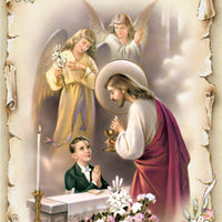 On Your First Communion Grandson Greeting Card - Unique Catholic Gifts