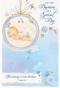 On the Baptism of a Special Boy Greeting Card - Unique Catholic Gifts