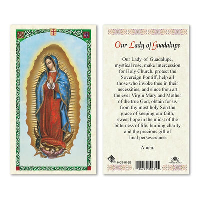 Our Lady Of Guadalupe Laminated Prayer Card Prayer to Our Lady - Unique Catholic Gifts