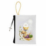 Black First Holy Communion Rosary with Black Crucifix