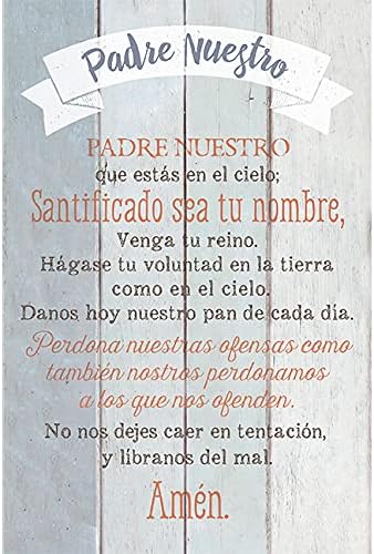 Padre Nuestro Placa 6 x 9" - Unique Catholic Gifts